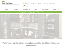 Tablet Screenshot of homeproshops.com